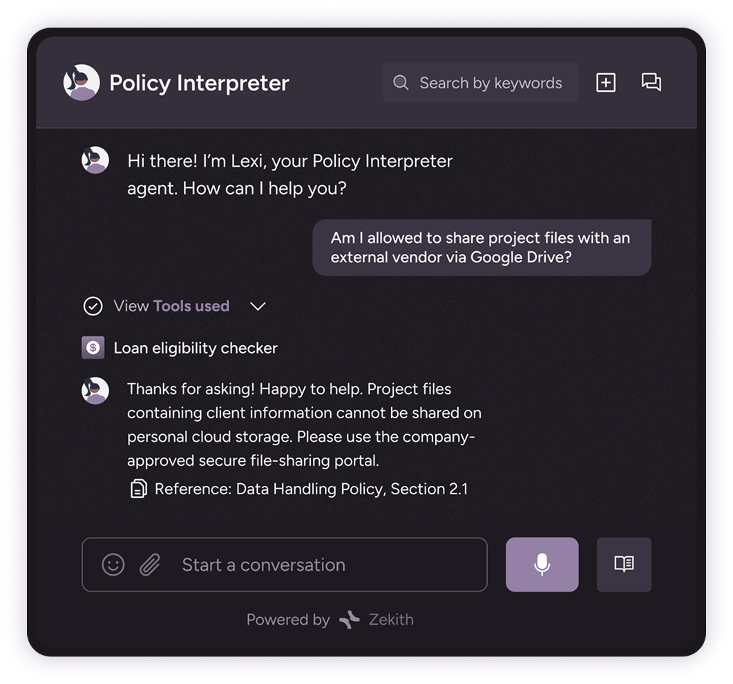 The Policy Interpreter Agent